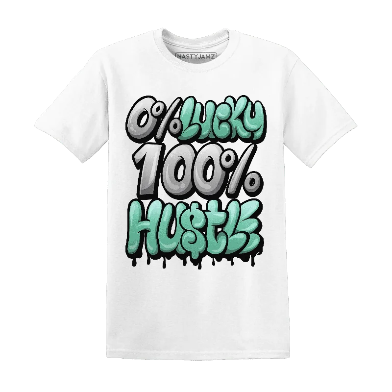 NastyJamz High OG Green Glow 1s T Shirt Match Lucky Hustle