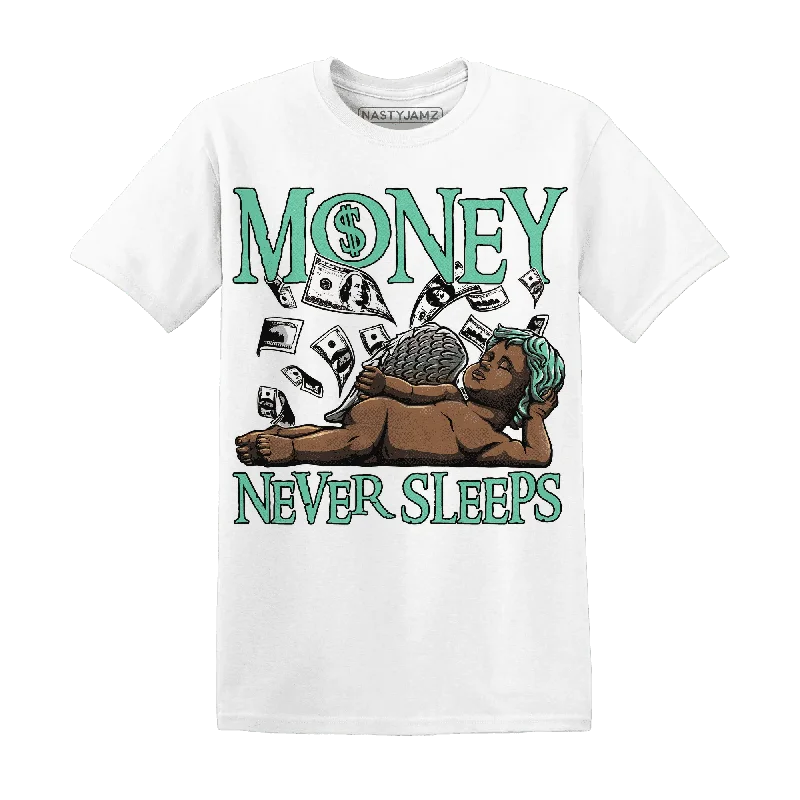 NastyJamz High OG Green Glow 1s T Shirt Match Money Never Sleeps