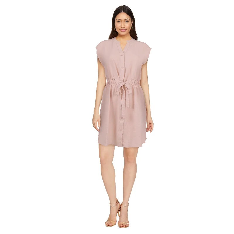 mySTYLE Women's Tie-Front Shirt Dress